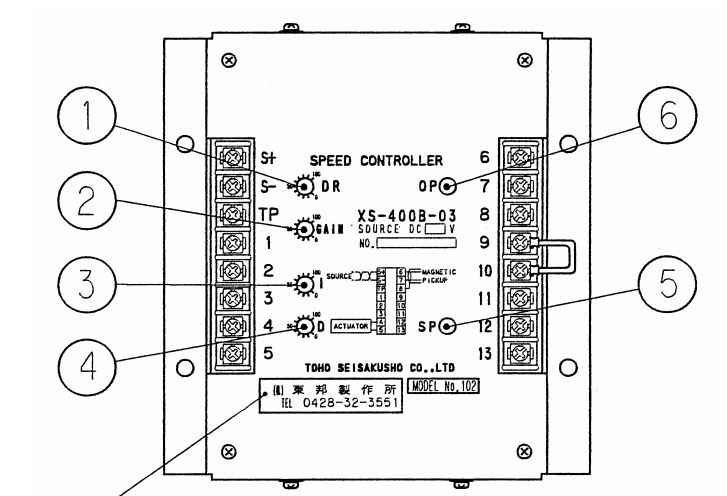 Bộ điều tốc Mitsubishi XS400B-03